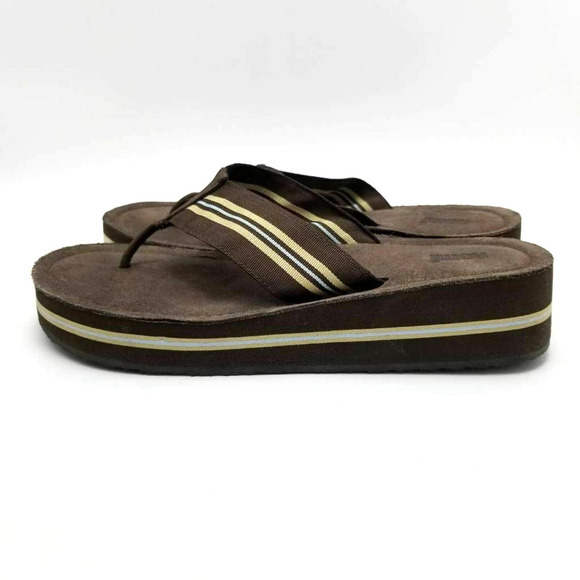 Nomi Womens Flip Flop Sandals Wedge Slip On - Picture 2 of 10